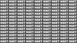 Visual Illusion: Within 6 Seconds Spot the Word NEST among NSET