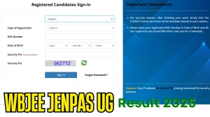 WBJEE JENPAS UG Result 2025 Out at wbjeeb.nic.in Direct Link to Download Result