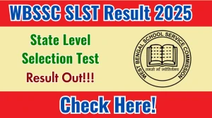 WBSSC SLST Result 2025 Out at westbengalssc.com, Direct Link to Download Result PDF Here