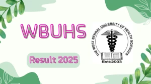 WBUHS Result 2025 Released at wbuhs.ac.in Direct Link to Download UG Course Result