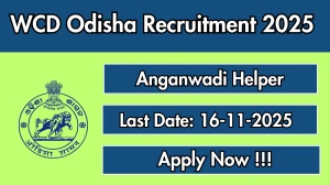 WCD Odisha Anganwadi Helper Recruitment 2025 - Apply Online