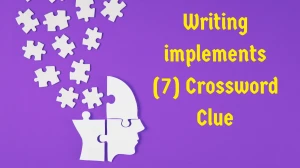 Writing implements Crossword Clue Irish Daily Mail Quick 7 letters Answer