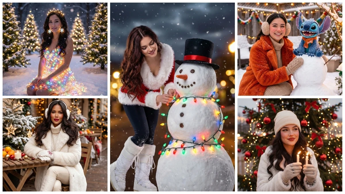 10 Gemini AI Merry Christmas Photo Editing Prompts for Girls: Create Insta Viral Merry Christmas Photos With Gemini AI