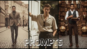 10 Qwen AI Photo Editing Prompts for Boys: Create Cinematic Vintage Street Portr...