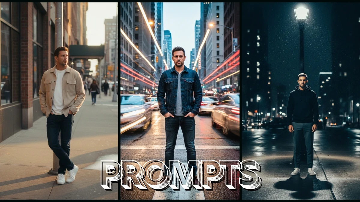 10 Qwen AI Photo Editing Prompts for Men to Create Stylish Urban Portraits with Cinematic Lighting