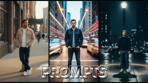 10 Qwen AI Photo Editing Prompts for Men to Create Stylish Urban Portraits with Cinematic Lighting