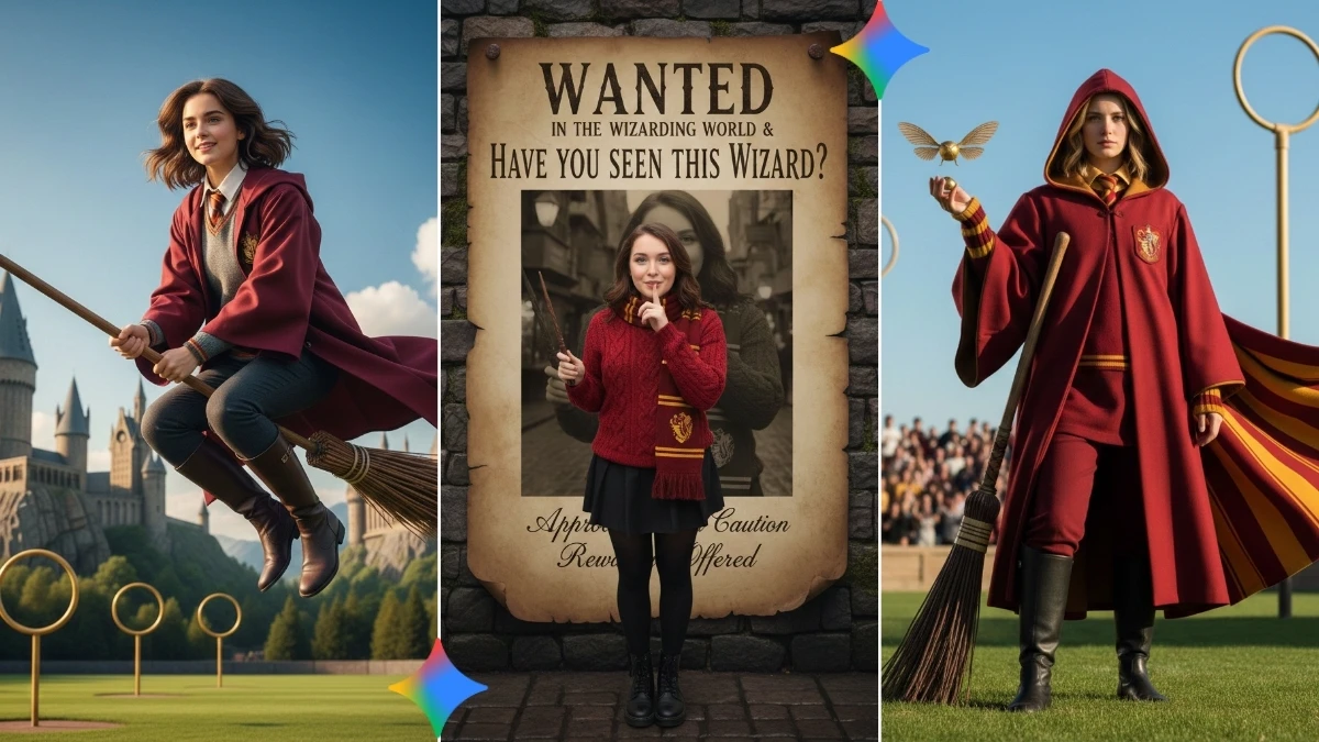 10 Trending Google Gemini AI Photo Editing Prompts for Girls to Create Magical Harry Potter Portraits