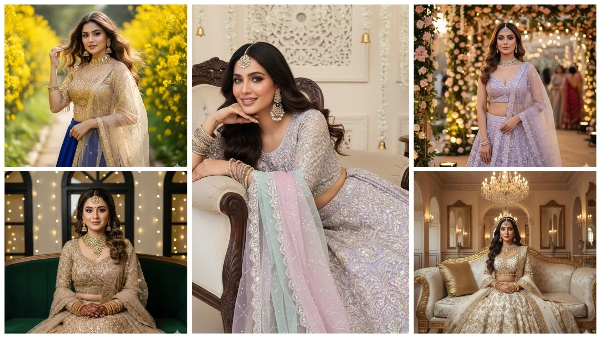 12 Midjourney Photo Editing Prompts for Girls to Transform Your Ordinary Image into Ultra-Realistic Lehenga Portraits