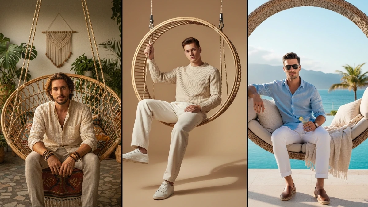 12 Must-Try Qwen AI Photo Editing Prompts to Create Beautiful Portraits of Boys on Rattan Swings