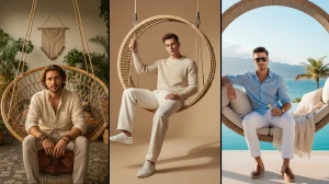 12 Must-Try Qwen AI Photo Editing Prompts to Create Beautiful Portraits of Boys on Rattan Swings