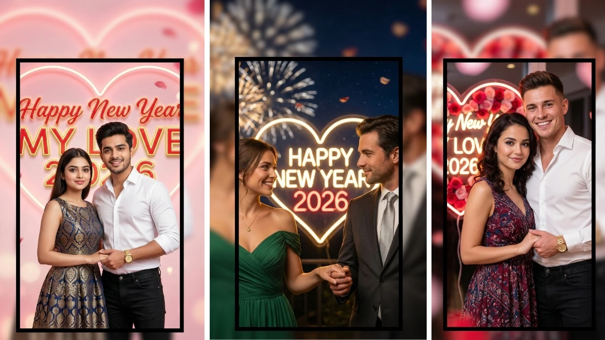 12 New Year Special Google Gemini AI Photo Editing Prompts for Couples: Create Romantic Ultra-Realistic Celebration Portraits