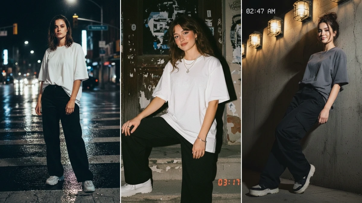 13 Google Gemini AI Photo Editing Prompts for Girls to Create Cinematic Street-Style Night Portraits