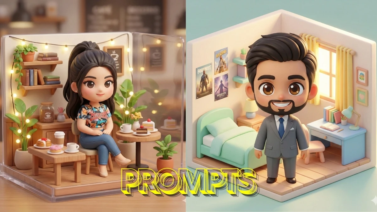 6 Ultimate Google Gemini Nano Banana Prompts to Create Cute Chibi-Style 3D Selfie Dioramas Portraits