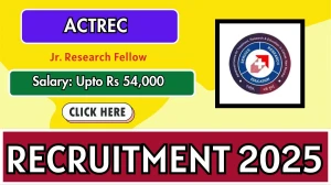 ACTREC Jr. Research Fellow Recruitment 2025 – Walk in