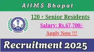AIIMS Bhopal Senior Residents Recruitment 2026 - Apply Online for 128 Posts