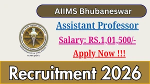 AIIMS Bhubaneswar Assistant Professor Recruitment 2026 - Apply Online for 18 Posts