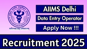 AIIMS Delhi Data Entry Operator Recruitment 2025 - Apply Offline