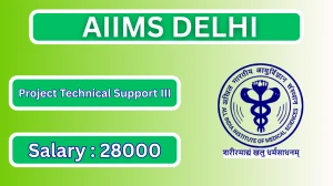 AIIMS Delhi Project Technical Support III Recruitment 2025-26 – Apply Online