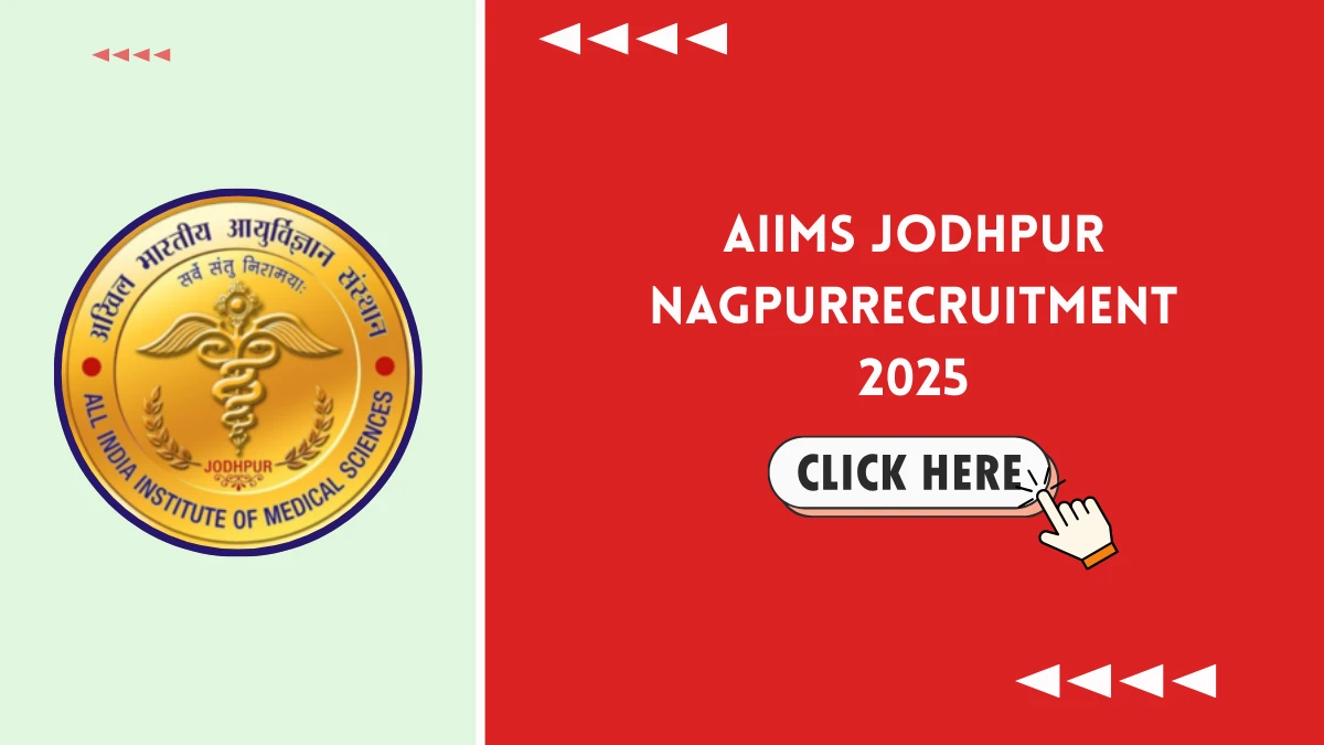 AIIMS Jodhpur Lab Technician Recruitment 2025 – Walk in for 01 Posts