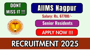 AIIMS Nagpur Senior Residents Recruitment 2026 - Apply Online for 86 Posts AIIMS Nagpur Senior Residents Recruitment 2026 - Apply Online for 86 Posts