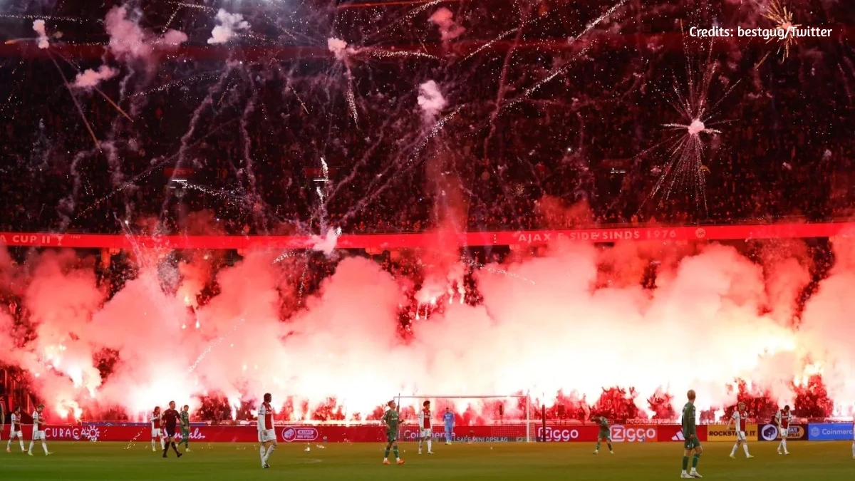 Ajax Match Abandoned After Fan Fireworks and Flares Cause Chaos