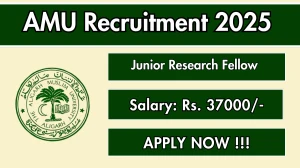 AMU Junior Research Fellow Recruitment 2025 – Apply Online for 01 Posts AMU Junior Research Fellow Recruitment 2025 – Apply Online for 01 Posts