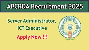 APCRDA Recruitment 2025 – Apply Online for 02 Server Administrator, ICT Executive Posts