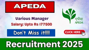 APEDA Recruitment 2026 - Apply Online for 05 Assistant General Manager, Assistant Manager Posts