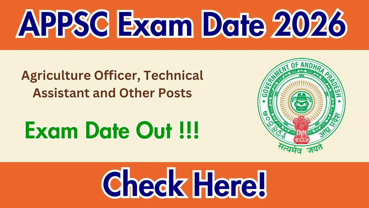 APPSC Exam Calendar 2026 (Released) - Check Schedule & Details
