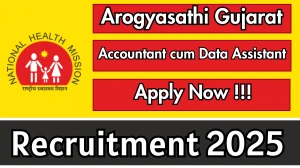Arogyasathi Gujarat Accountant cum Data Assistant Recruitment 2025 - Apply Online