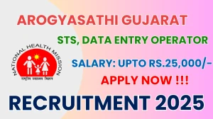 Arogyasathi Gujarat Recruitment 2025 - Apply Online for 02 STS, Data Entry Operator Posts