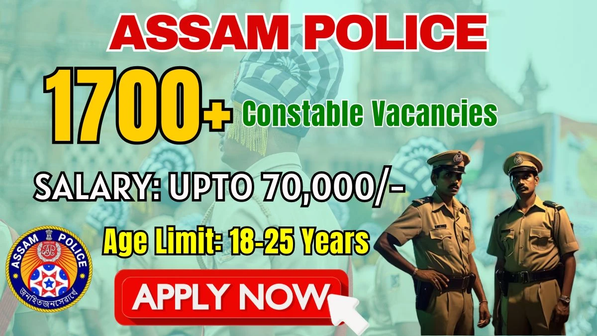 Assam Police Constable Recruitment 2026 - Apply Online for 1715 Posts