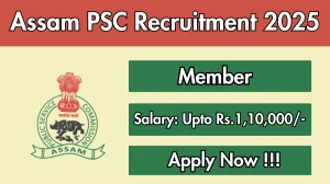 Assam PSC Member Recruitment 2026 - Apply Online