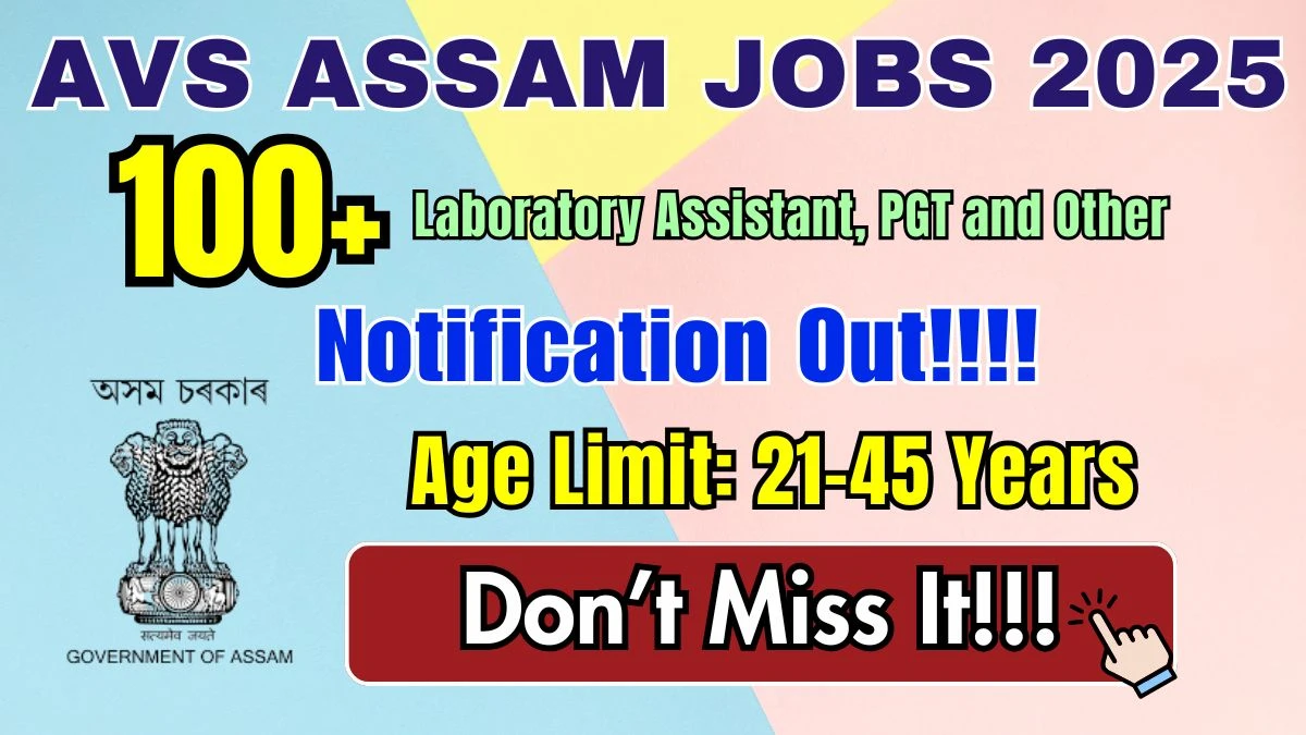Adarsha Vidyalaya Sangathan Recruitment 2025 - Apply Online for 148 Laboratory Assistant, PGT and Other Posts