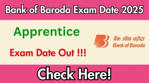 Bank of Baroda Apprentice Exam Date 2025 Out – Check Schedule & Details at bankofbaroda.bank.in