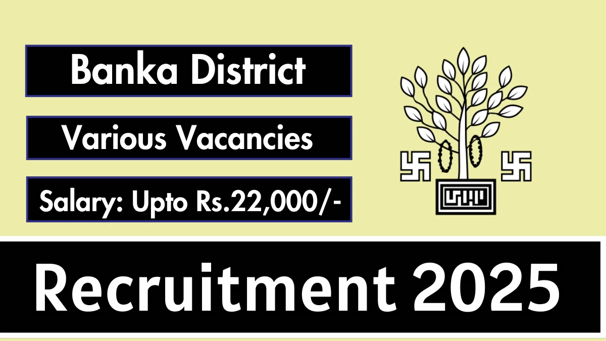 Banka District Recruitment 2025 - Apply Offline for 09 Multipurpose Worker, Security Guard and More Posts
