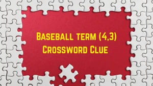 Baseball term Crossword Clue Irish Daily Mail Quick (4,3) letters Answer