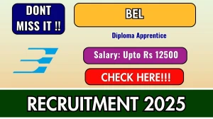 BEL Diploma Apprentice Recruitment 2025 - Apply Online for 90 Posts