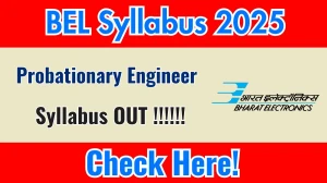 BEL Probationary Engineer Syllabus 2025 - Download PDF & Exam Pattern