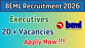 BEML Executives Recruitment 2026 - Apply Online