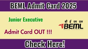 BEML Junior Executive Admit Card 2025 OUT Download Hall Ticket at bemlindia.in BEML Junior Executive Admit Card 2025 OUT Download Hall Ticket at bemlindia.in