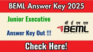 BEML Junior Executive Answer Key 2025 OUT - Download PDF, Response Sheet & Objection Link