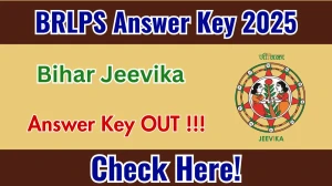 Bihar Jeevika Answer Key 2025 OUT - Download PDF, Response Sheet & Objection Link Bihar Jeevika Answer Key 2025 OUT - Download PDF, Response Sheet & Objection Link