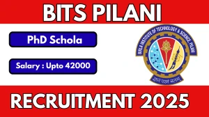 BITS Pilani PhD Scholar Recruitment 2025 – Apply Online