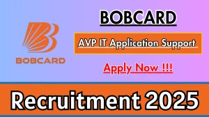 BOBCARD AVP IT Application Support Recruitment 2025 – Apply Online