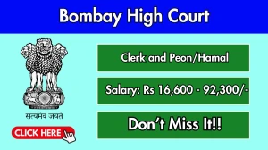 Bombay High Court Recruitment 2025 - Apply Offline for Clerk and Peon Posts