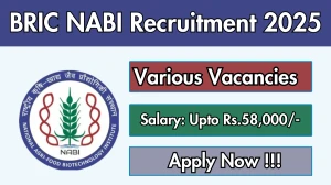 BRIC NABI Recruitment 2025-26 - Apply Online for 12 JRF, Field Assistant and More Posts