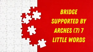 Bridge supported by arches 7 Little Words 7 letters Answer