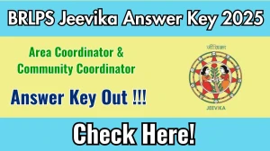 BRLPS Jeevika Answer Key 2025 OUT - Download PDF, Response Sheet & Objection Link