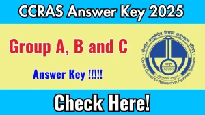 CCRAS Answer Key 2025: Group A, B & C PDF Download, Response Sheet & Objection Process